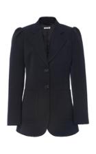 Moda Operandi Miu Miu Puffed Sleeve Cady Blazer Size: 36
