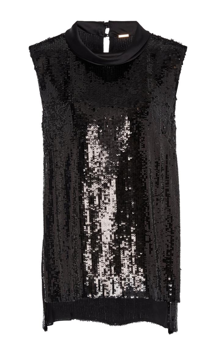 Moda Operandi Adam Lippes Cowl Neck Sequin Top Size: 0