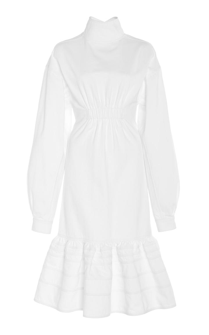 Proenza Schouler Long-sleeve Lightweight Denim Dress