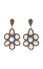 Sanjay Kasliwal Indorussian Opal Flower Earrings