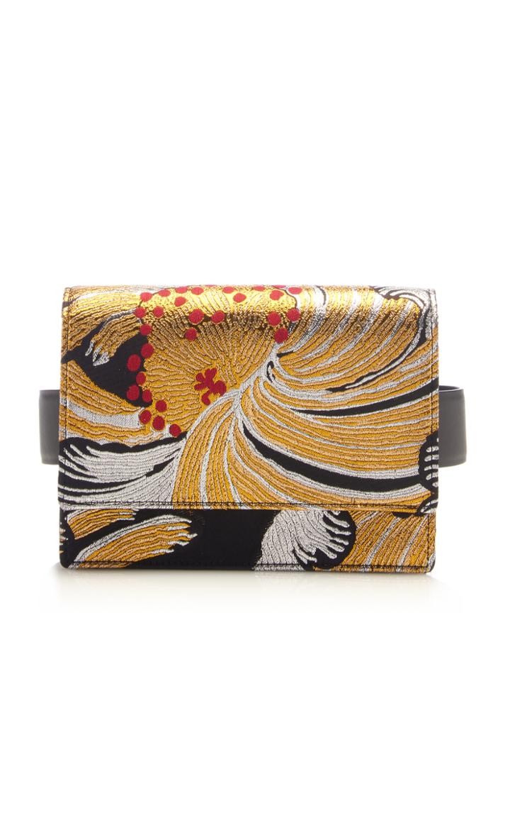 Rochas Silk Jacquard Belt Bag
