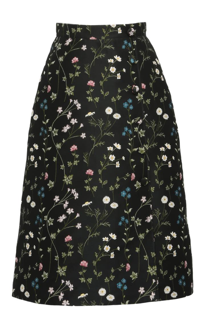 Giuseppe Di Morabito Floral Jacquard A-line Skirt