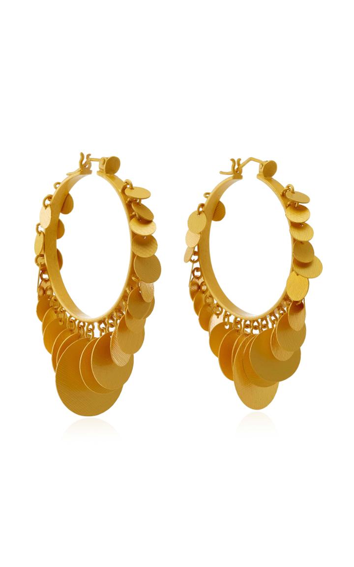 Paula Mendoza Embera Gold-plated Brass Hoop Earrings
