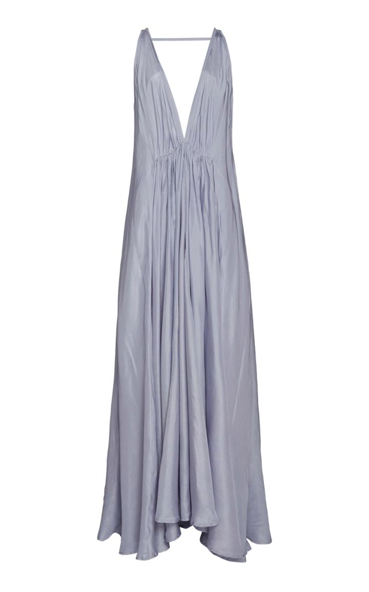 Kalita Clemence Sleeveless Habotai Silk Maxi Dress