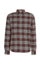 Frame Checked Cotton-flannel Shirt Size: S