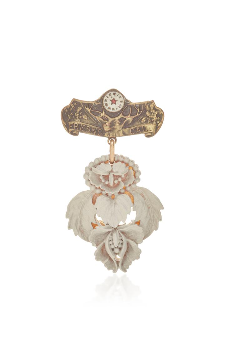 Lulu Frost One-of-a-kind Resin Floral Drop Earring