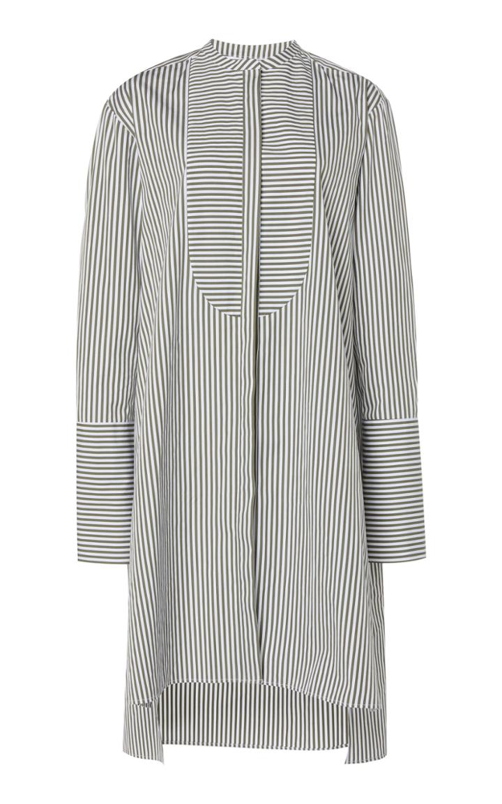 Martin Grant Striped Cotton Shirt Dress