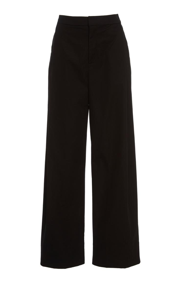 Georgia Alice Lewie Cotton-stretch Wide-leg Pants