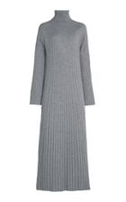 Moda Operandi Loulou Studio Oristano Ribbed Wool Turtleneck Sweater Dress
