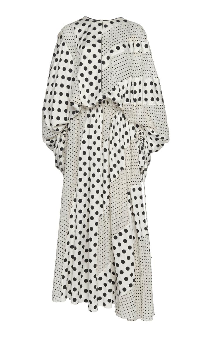 Cyclas Mixed-pattern Silk Dress