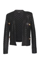 Balmain Quilted Metallic Jacket