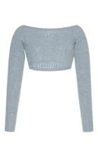 Isa Arfen Clochard Cropped Wool Sweater