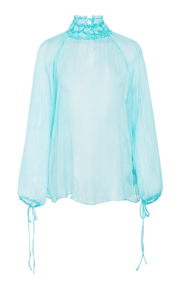 Juan Carlos Obando Split Back High Neck Top Size: 0