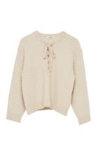 Moda Operandi Dorothee Schumacher Urban Breath Lace-up Wool-blend Sweater
