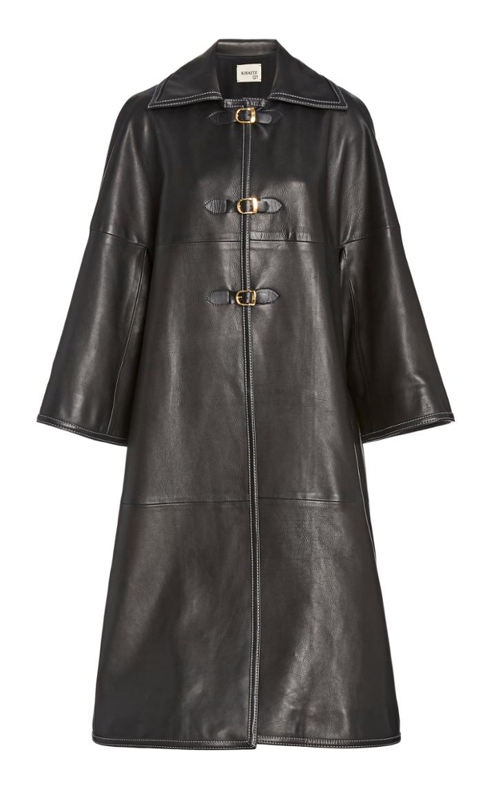 Moda Operandi Khaite Daisy Leather Coat