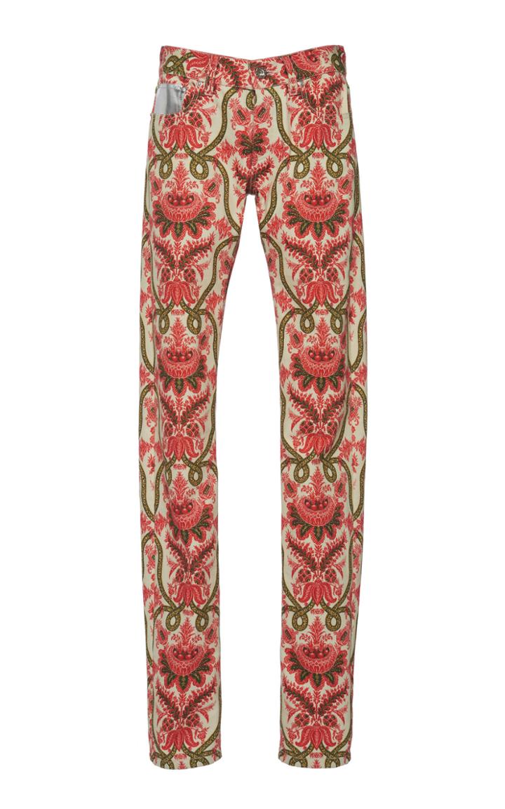 Paco Rabanne High-rise Paisley Straight-leg Trousers