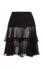J. Mendel Tiered Ruffle Mini Skirt