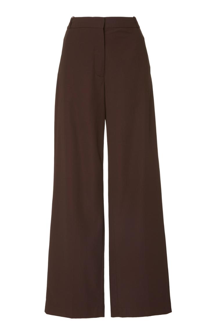 Co Cotton-blend Wide Leg Trousers