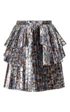 Tanya Taylor Metallic Sidra Mini Skirt