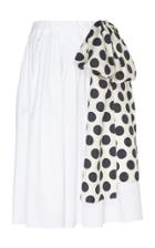 Dice Kayek Wide Cotton Blend Skirt
