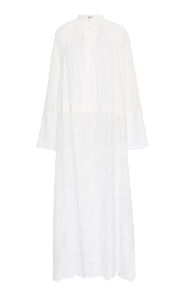 Loewe Cotton-blend Lace Tunic Dress