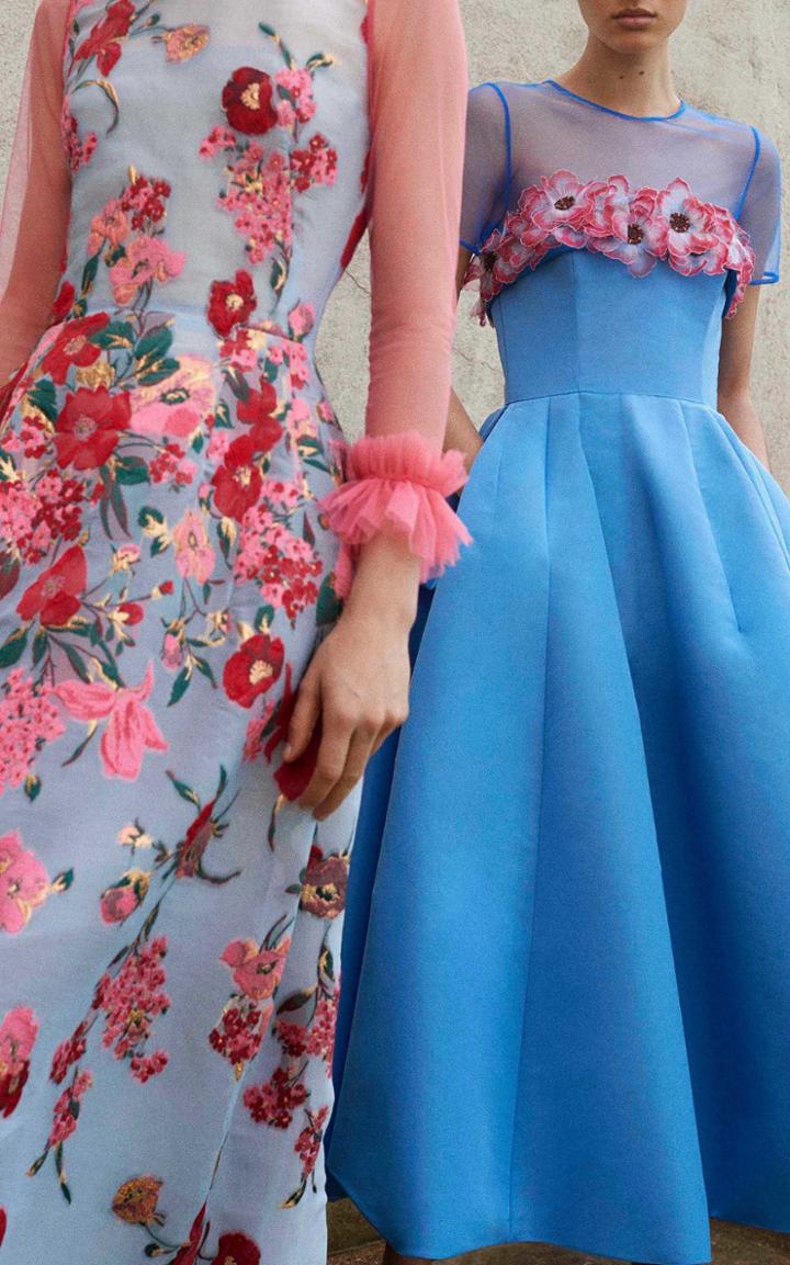 Carolina Herrera Floral Bouquet Gown