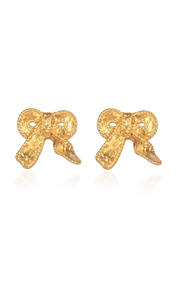 Valre Cutie Pie Gold-plated Bow Earrings