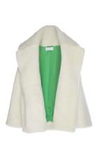 Wanda Nylon Overlay Shearling Coat