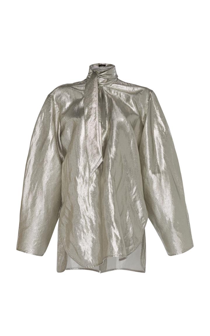 Ellery Palmer Tie Neck Shirt