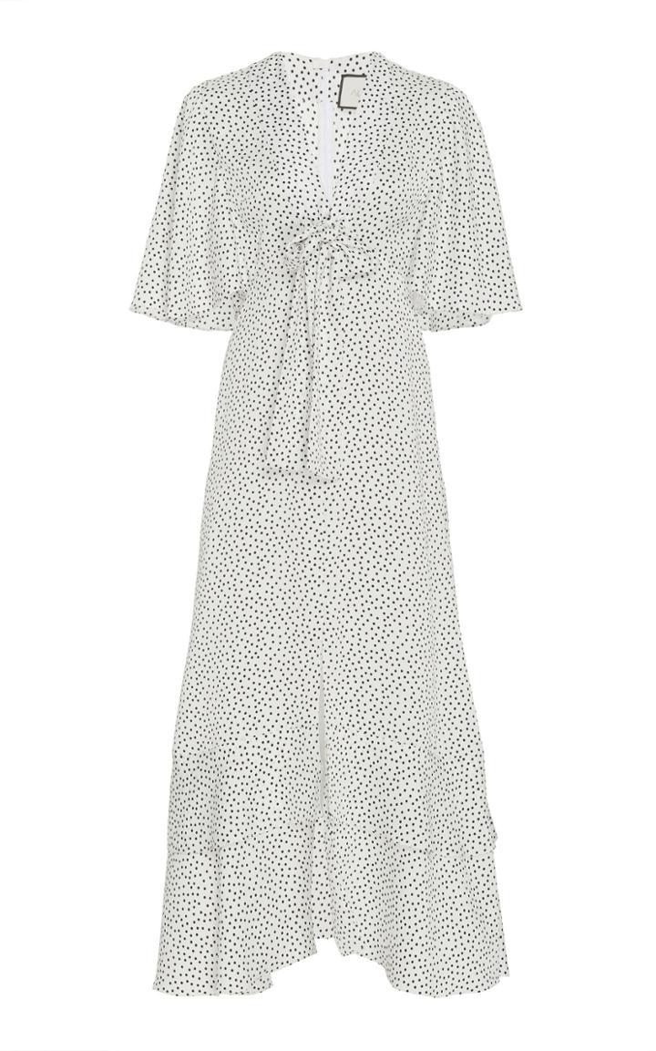 Alexis Kasany V-neck Printed Midi Dress