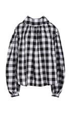 Acler Kieves Gingham Long Sleeve Top