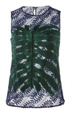 Martha Medeiros Damiana Lace Leaf Top