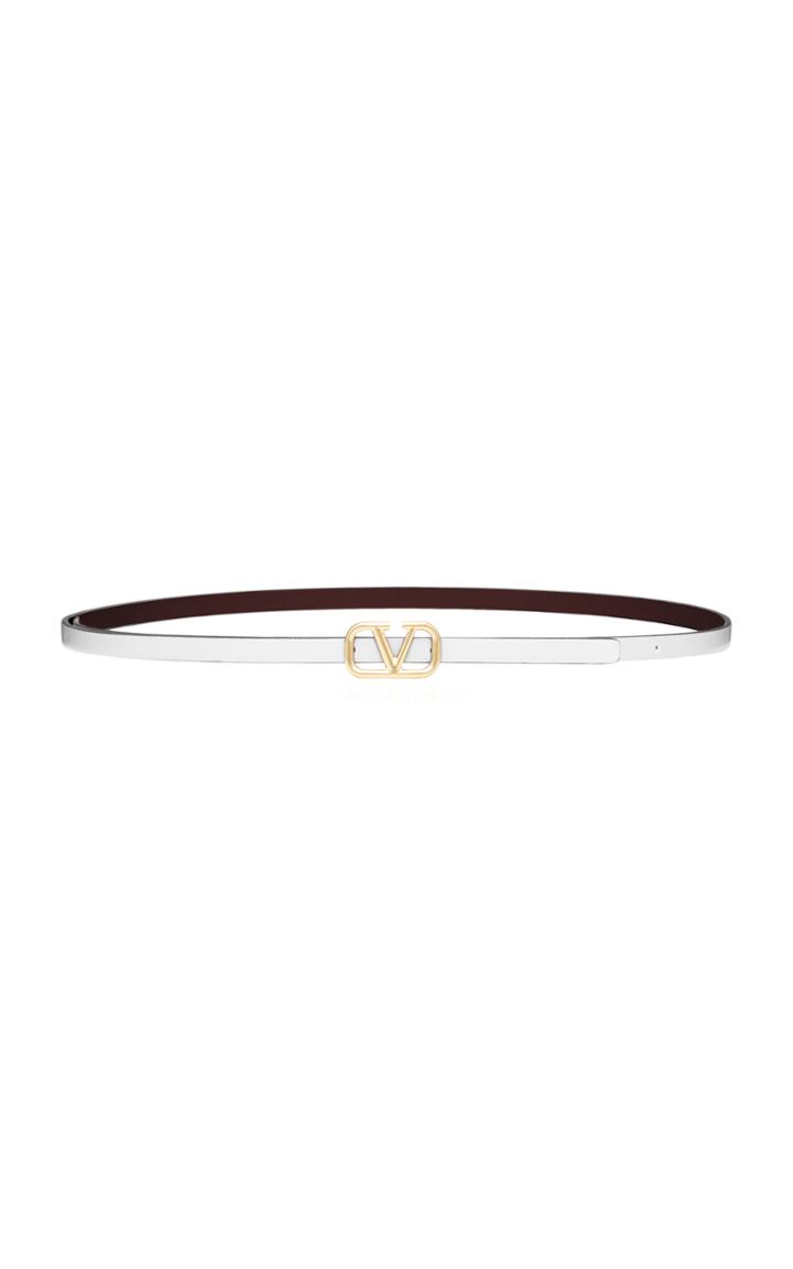 Valentino Reversible Leather Belt
