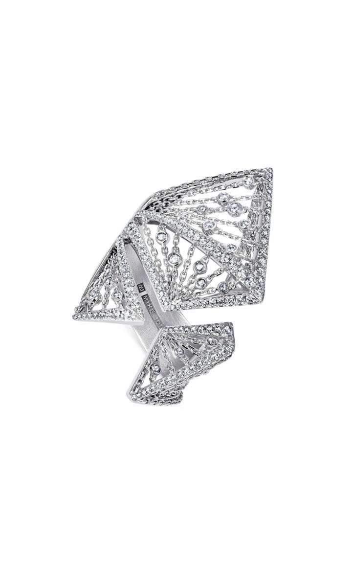 Mike Joseph White Gold And White Diamond Regal Ring