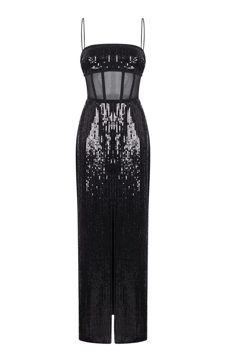 Moda Operandi Rasario Sequined Corset Gown Size: 34