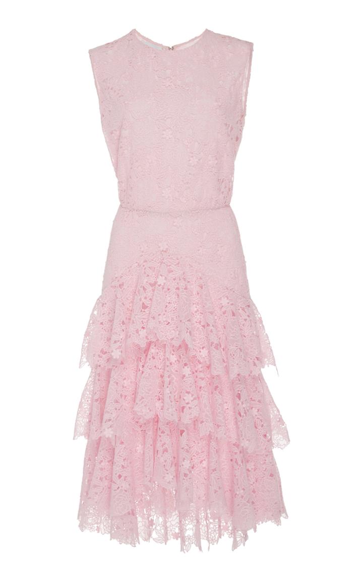 Giambattista Valli Tiered Lace Fit-and-flare Dress