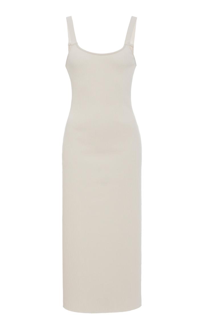 Vince Ribbed Cotton-blend Cami Midi Dress