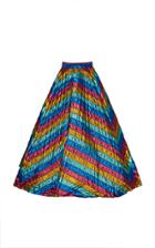 Moda Operandi Christian Siriano Metallic Lam Rainbow Ball Skirt Size: 2