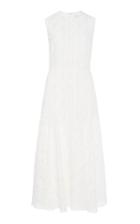 Giambattista Valli Tiered A-line Cotton Blend Midi Dress