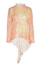 Markarian Lombard Sequin-embellished Crepe Top