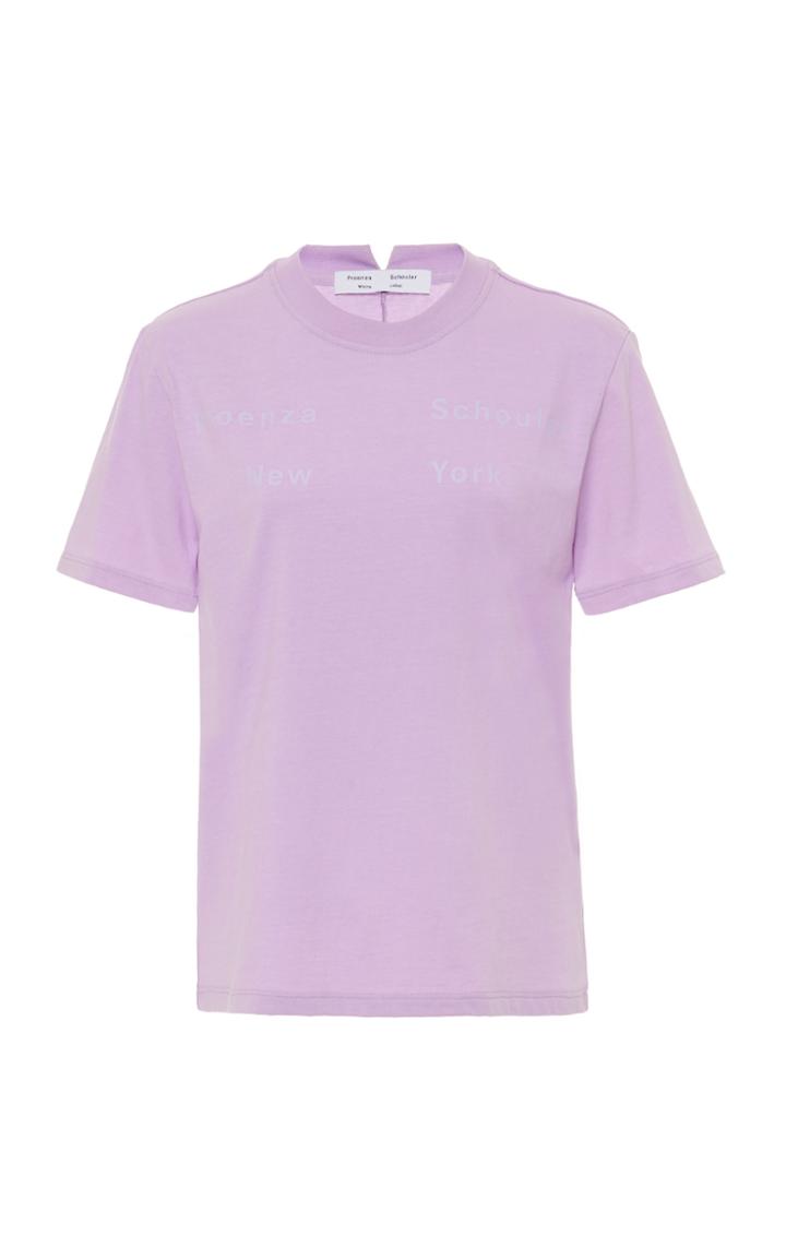 Proenza Schouler White Label Cotton Short Sleeved T-shirts