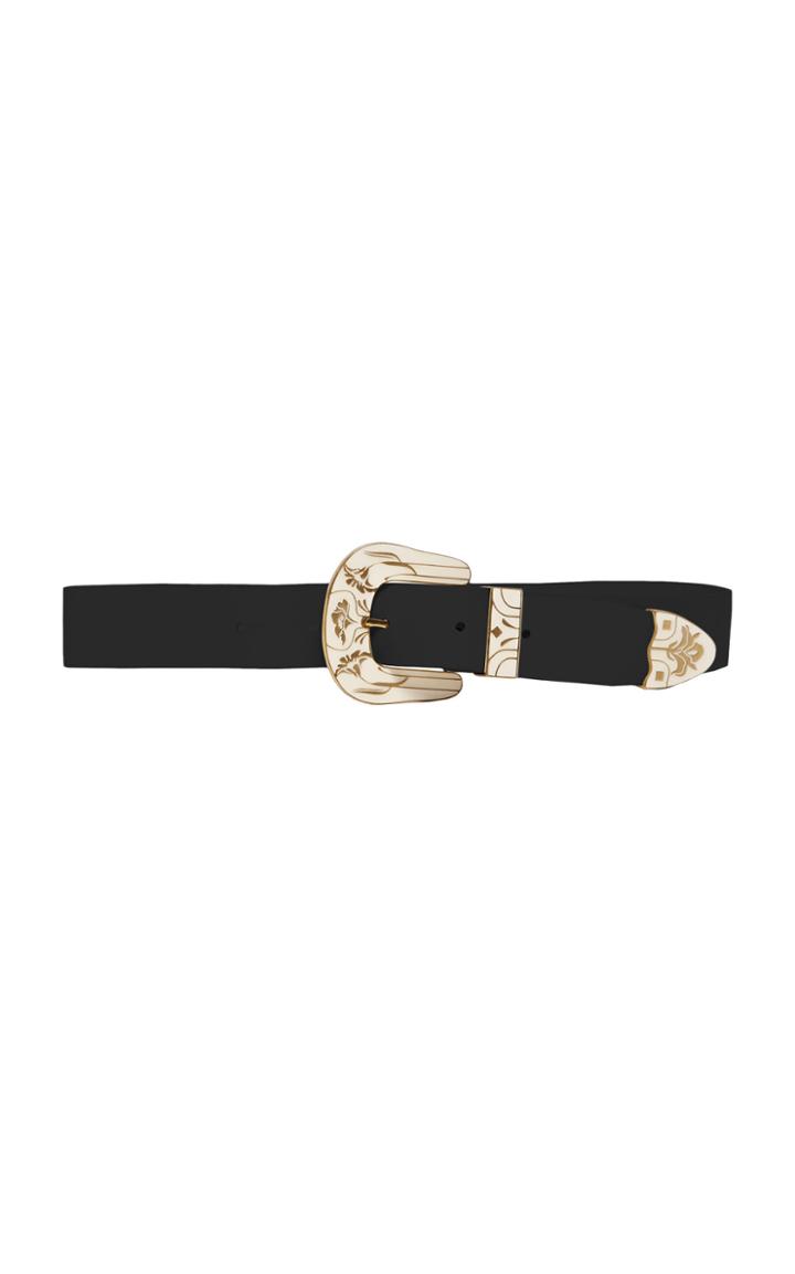 Moda Operandi Johanna Ortiz Wandering Enamel-buckle Leather Belt Size: L