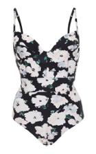 Proenza Schouler Underwired Floral One-piece Swimsuit