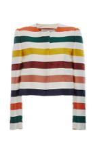 Carolina Herrera Cropped Striped Jacket