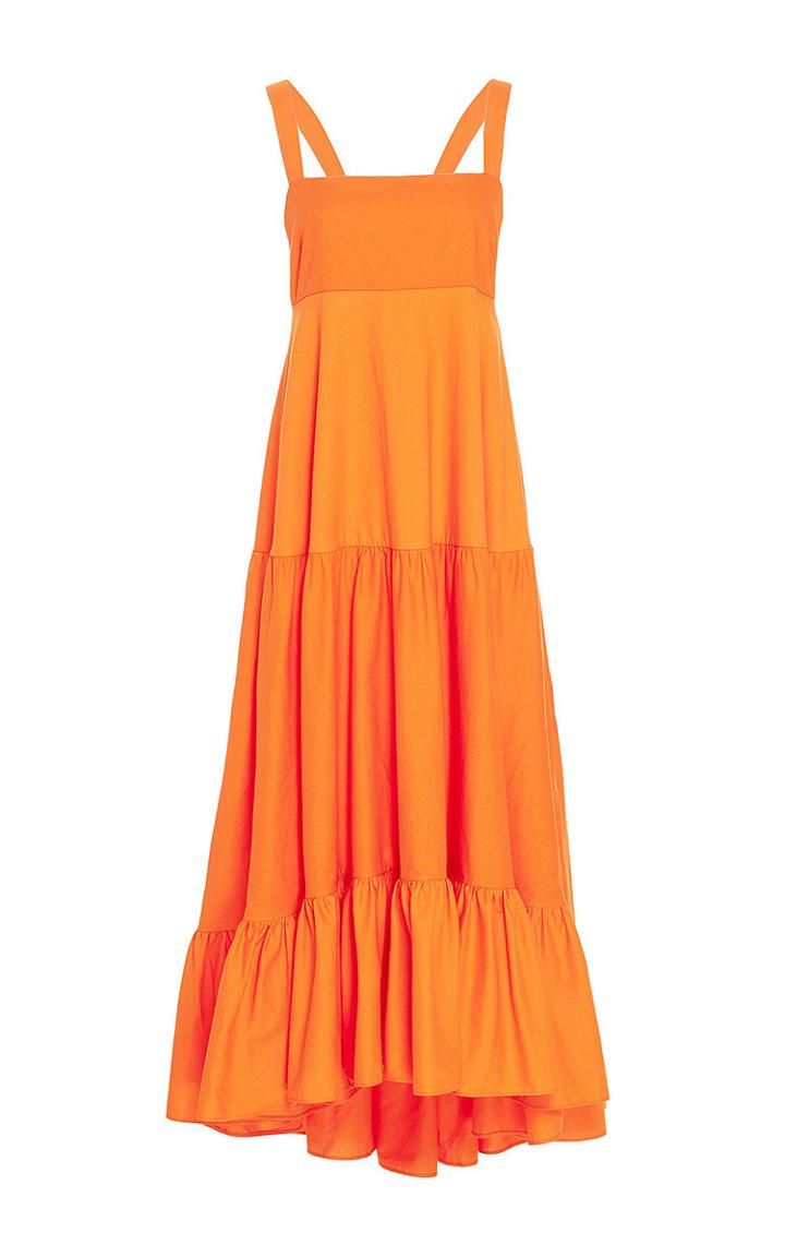 Mds Stripes Tiered Tank Dress