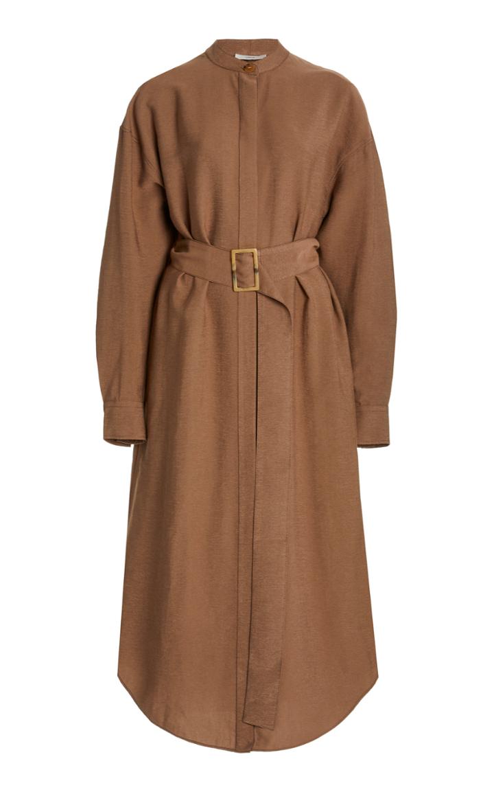 Moda Operandi Vince Belted Poplin Shift Dress