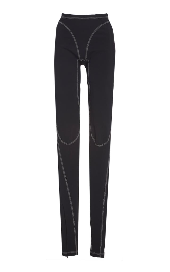 Mugler High-rise Multipaneled Technical Leggings
