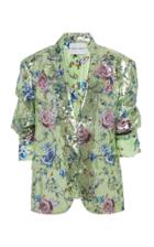 Moda Operandi Prabal Gurung Sequined Floral-print Jacket Size: 0