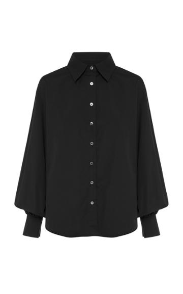 Anna Quan Castiglia Cotton-poplin Button-up Shirt