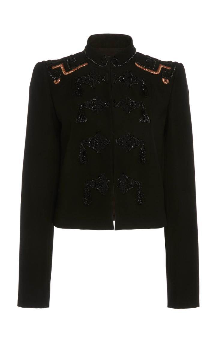 Zuhair Murad Crepe Cady Samurai Jacket